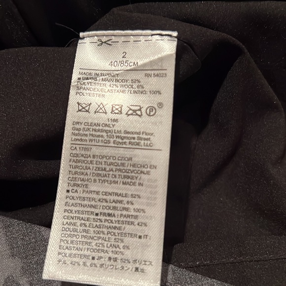 Banana Republic Asymmetrical Bias Cut wool blend DRESS - Picture 7 of 8